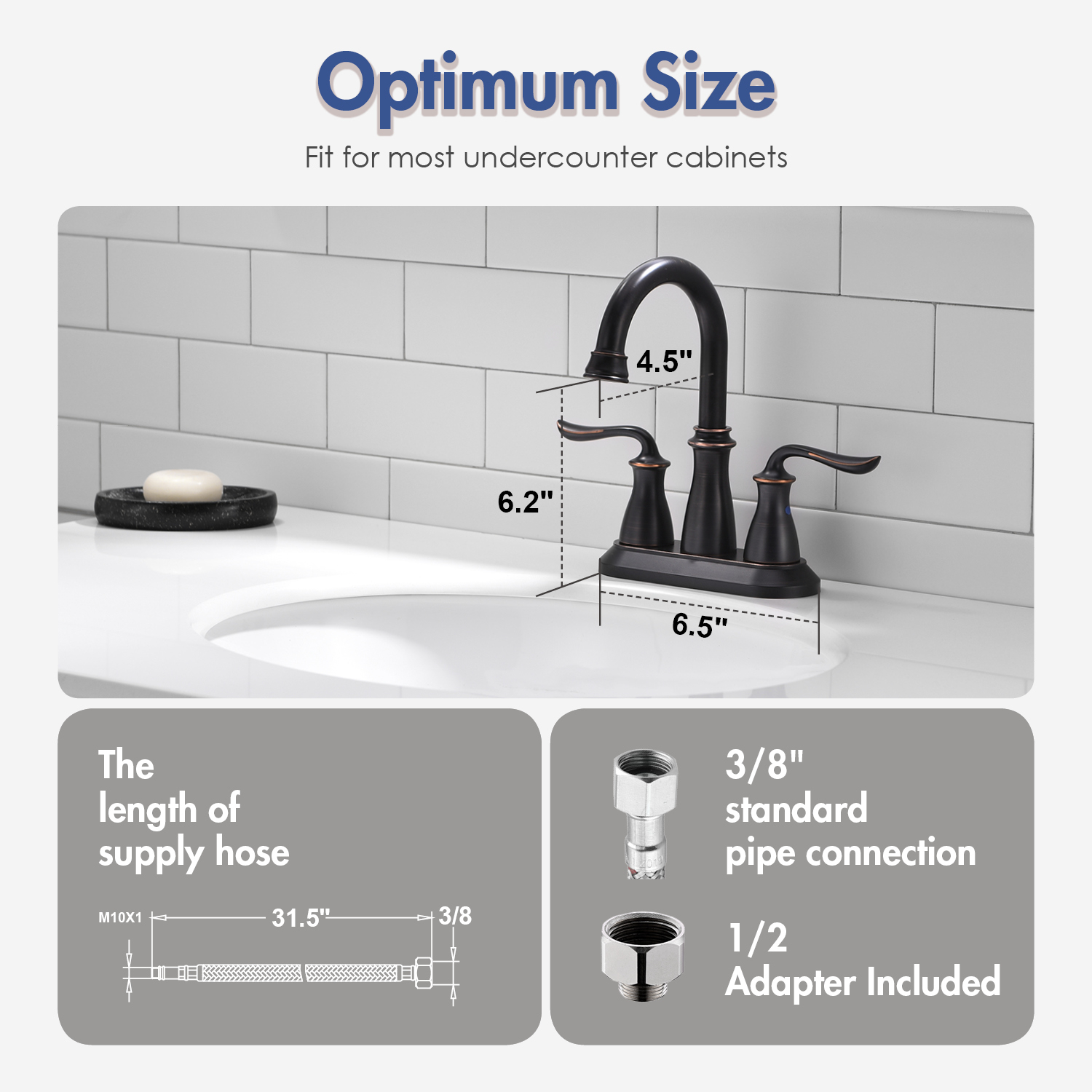 Grifo de lavabo montado en cubierta clásico de dos manijas de gran oferta 2022, baño con desagüe