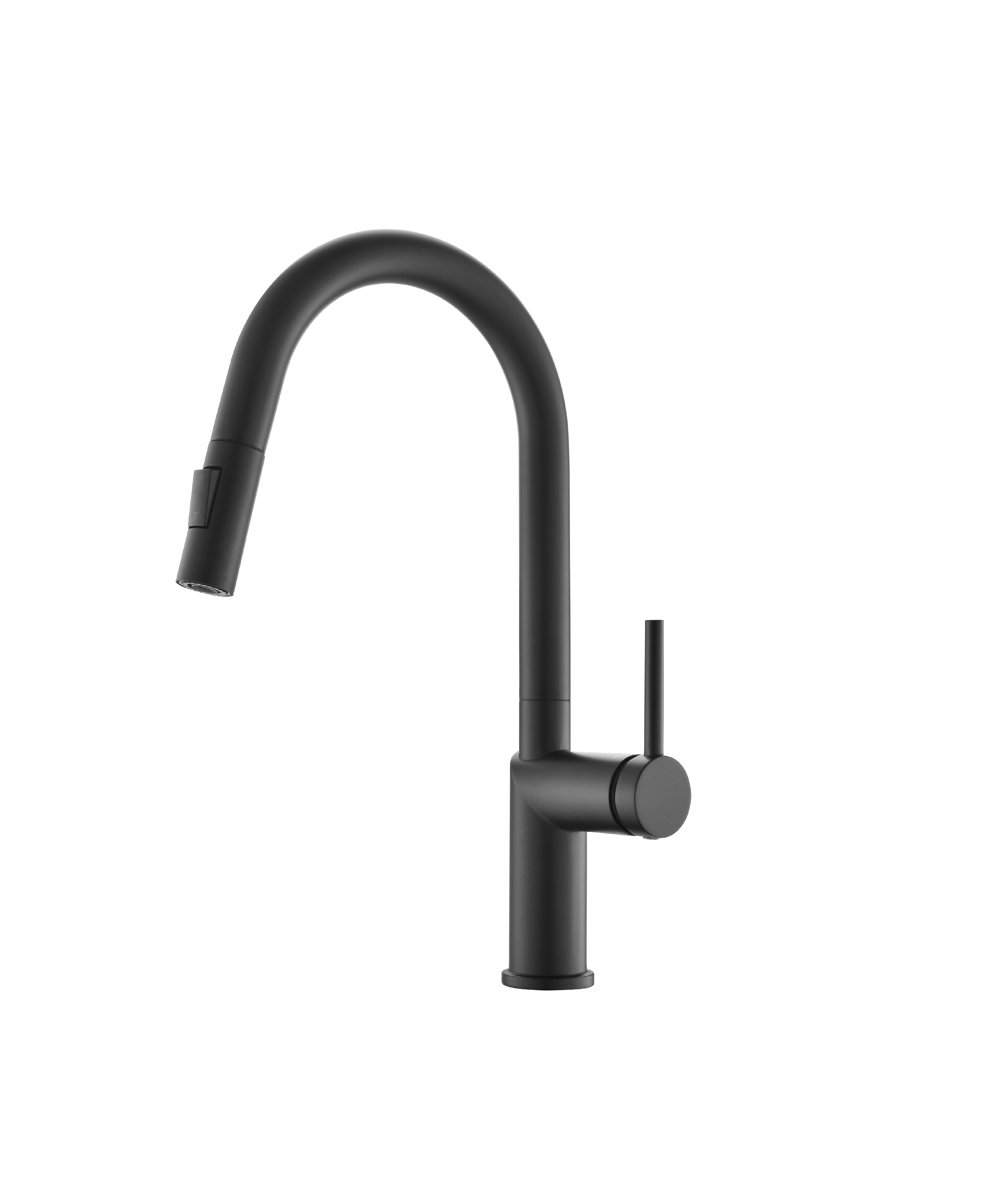 Grifo de cocina contemporáneo Grifo de preenjuague frío y caliente de oro negro Grifo de cocina extraíble