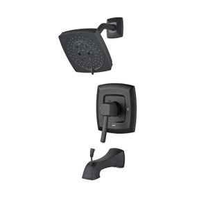 Grifo monomando de latón para ducha Grifo mezclador para ducha Grifo oculto negro mate