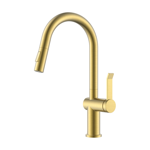 Grifo de cocina dorado Grifo de cocina extraíble dorado