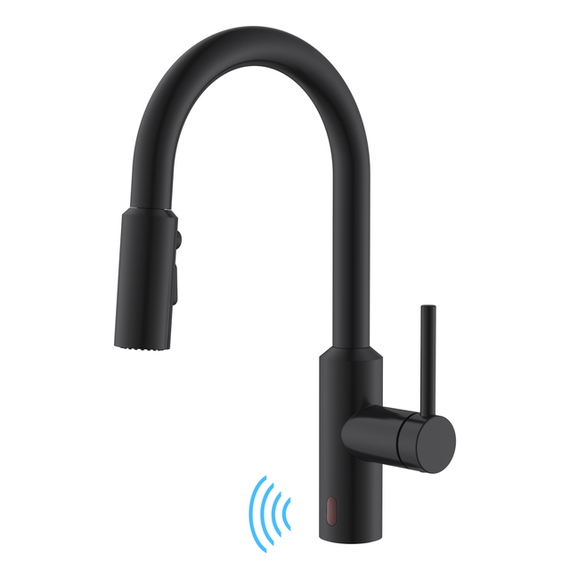 Grifos de cocina negros de nuevo diseño Grifos de cocina sin contacto