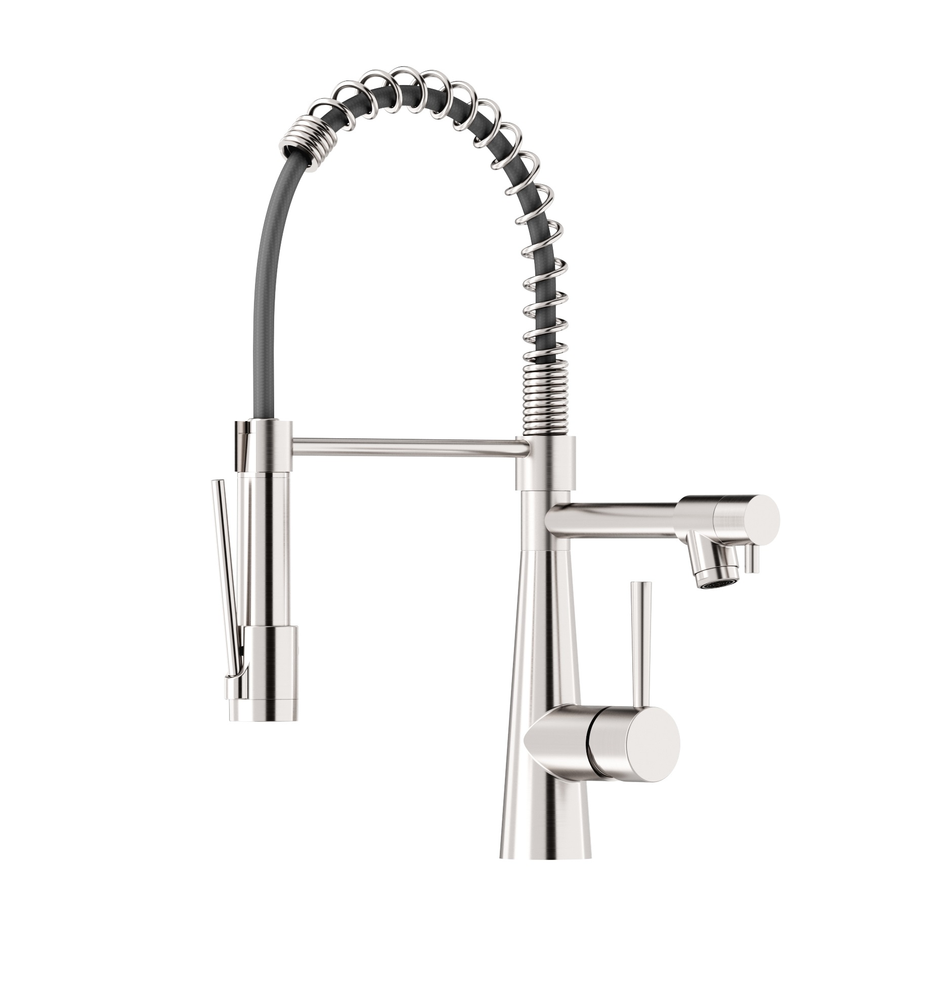 Grifo de fregadero de cocina extraíble Grifo de acero inoxidable Grifo de cocina comercial 304