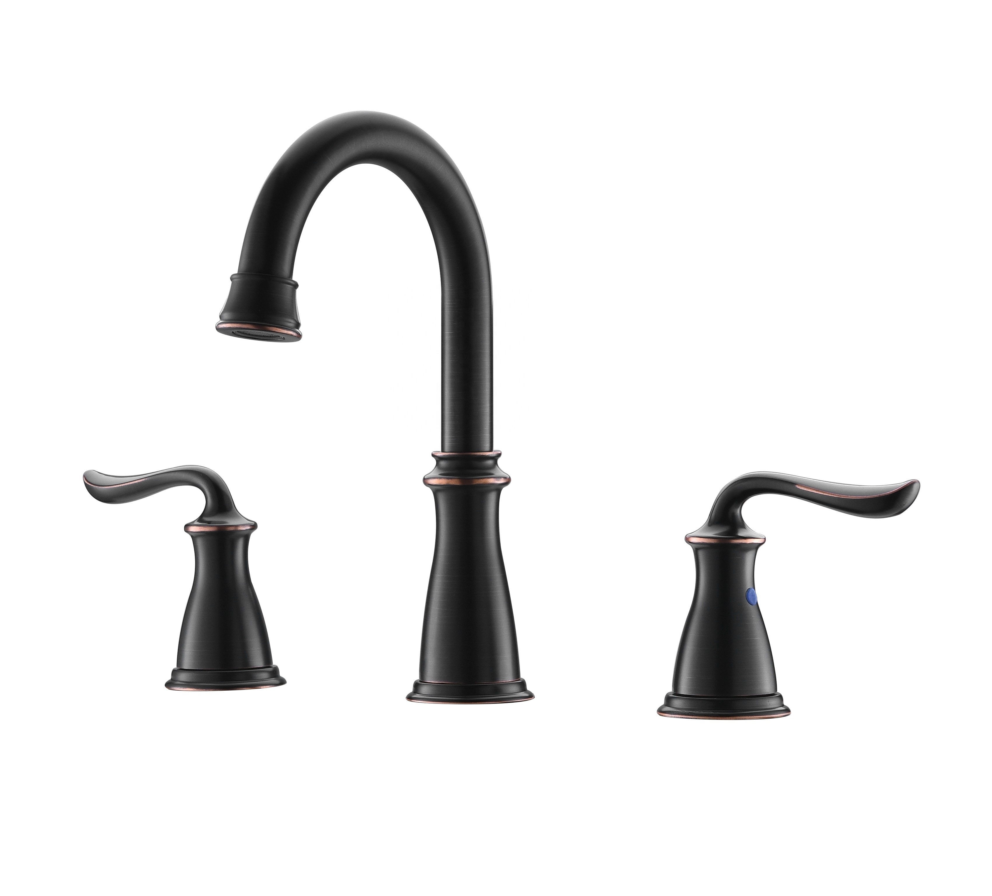 Grifo para lavabo de baño, grifo de dos manijas de acero inoxidable para baño, grifo mezclador de cocina para lavabo