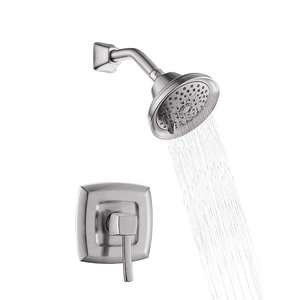Lluvia oculta del grifo de la ducha del grifo del estilo clásico en níquel cepillado para el cuarto de baño