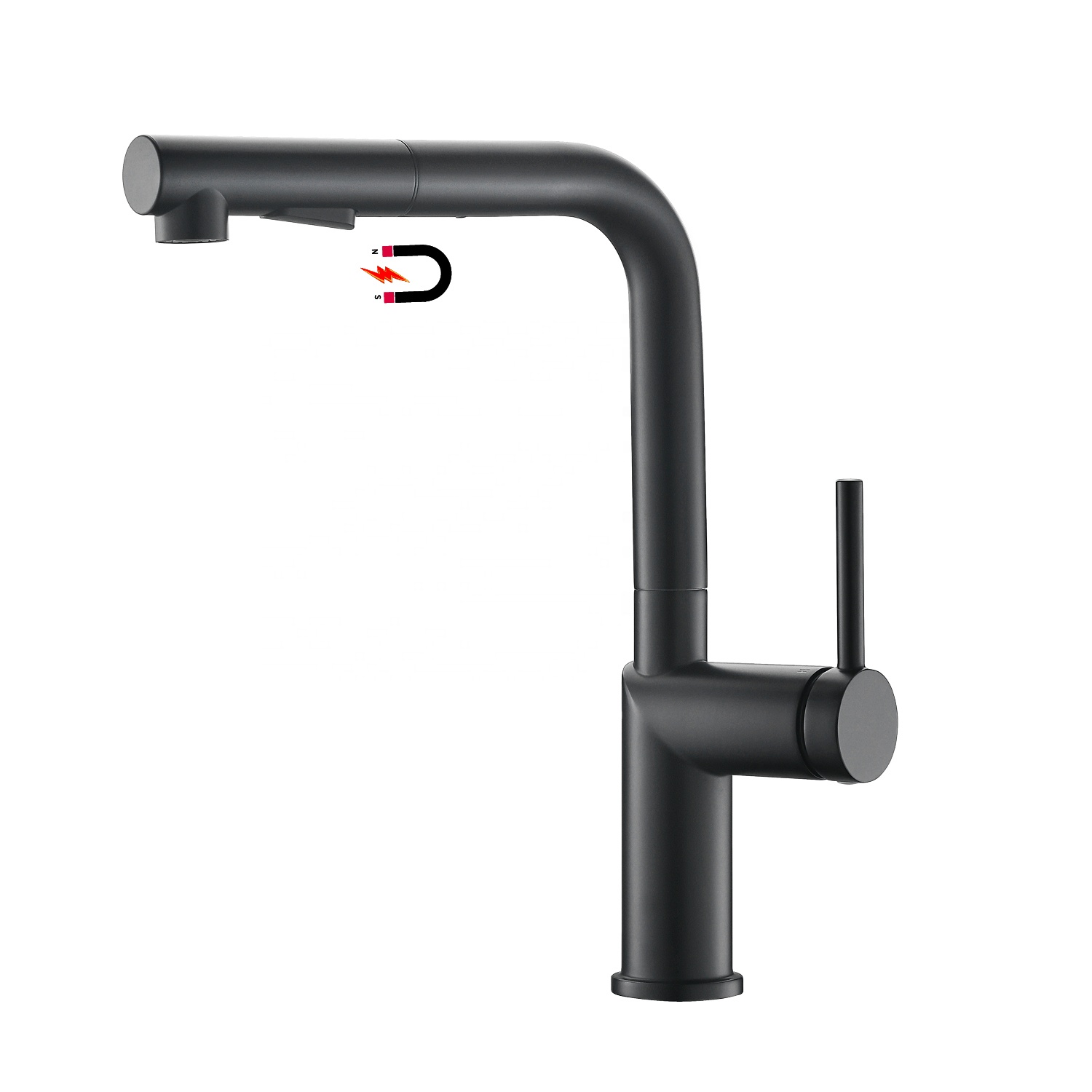 Grifo contemporáneo Fregadero de cocina Grifos de agua Grifo Nuevo diseño Grifo de cocina con rociador extraíble moderno