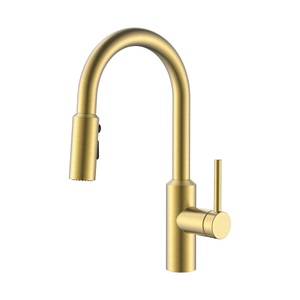 El mejor grifo de cocina dorado estilo diseño moderno desplegable 