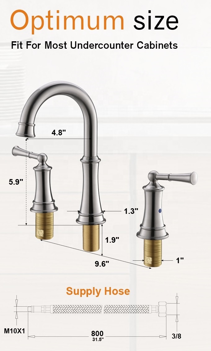 Grifo de baño 2022, grifos de lavabo, grifo de lavabo de baño de acero inoxidable cepillado