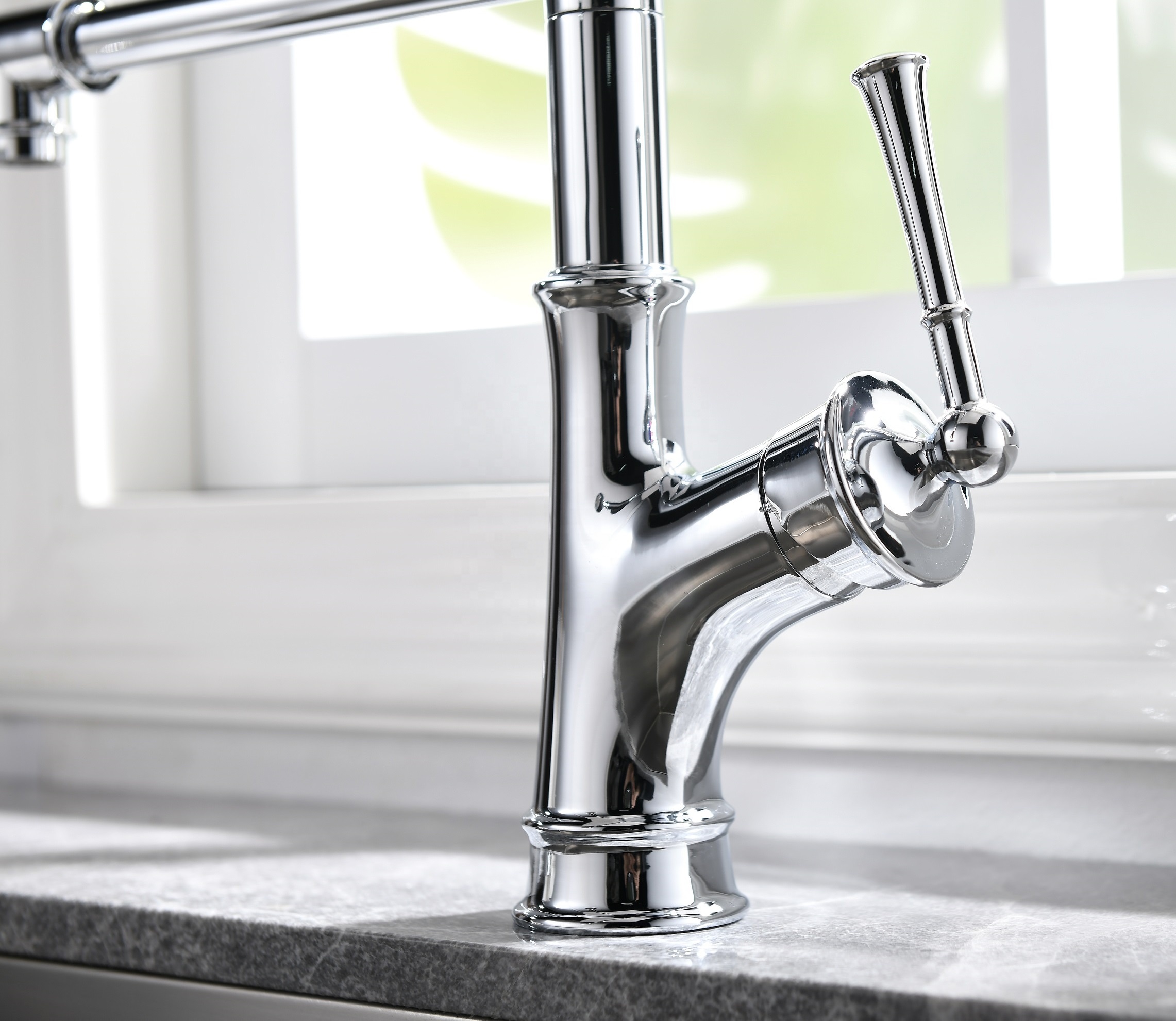 Grifo de cocina americana 360, grifo de cocina Flexible ajustable, grifo de cocina con rociador extraíble de resorte