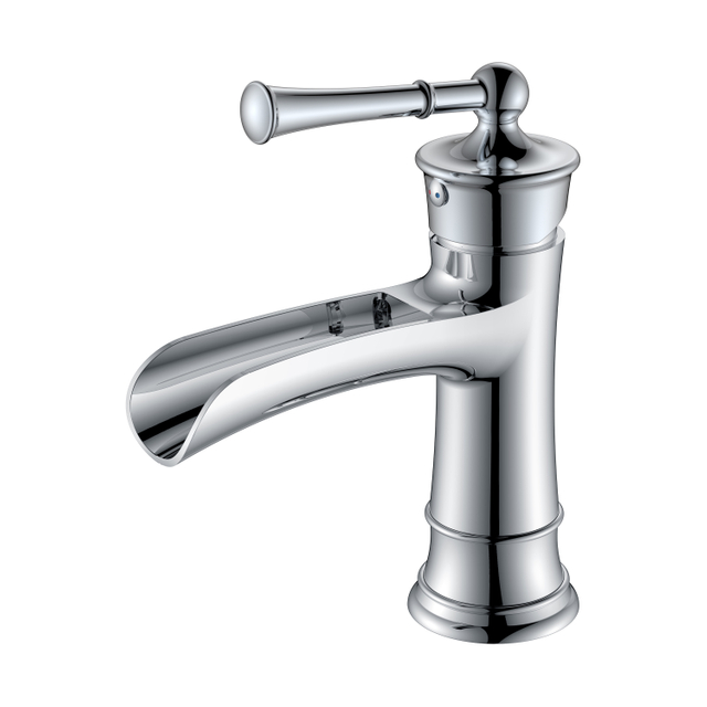 Grifo de baño de cascada Grifo de baño monomando cromado