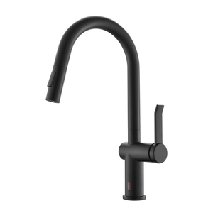 Grifo de cocina sin contacto Grifo de cocina negro con rociador extraíble