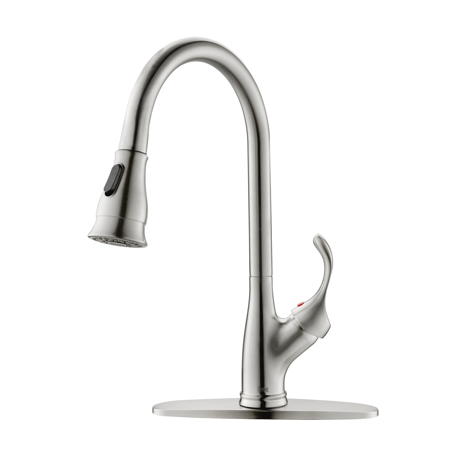 Grifo de cocina Grifo de 3 vías Grifo de cocina abatible premium de níquel cepillado de 2 funciones