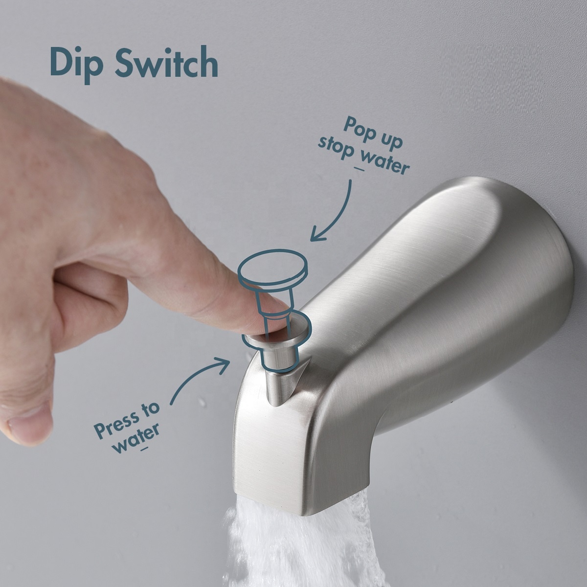 Juego de ducha oculta moderno, juego de grifo de ducha de lluvia para baño cromado de latón montado en la pared