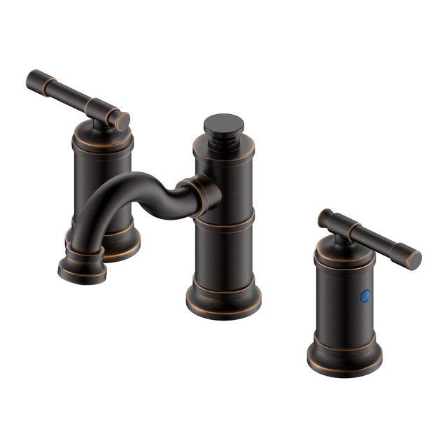 Grifo de baño de 3 orificios ORB Grifo de lavabo de baño de 2 manijas