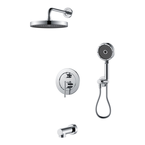 Grifo de bañera con ducha de mano Grifo de ducha cromado